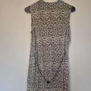 J.B.S. Black and White Leopard Print Tank Top